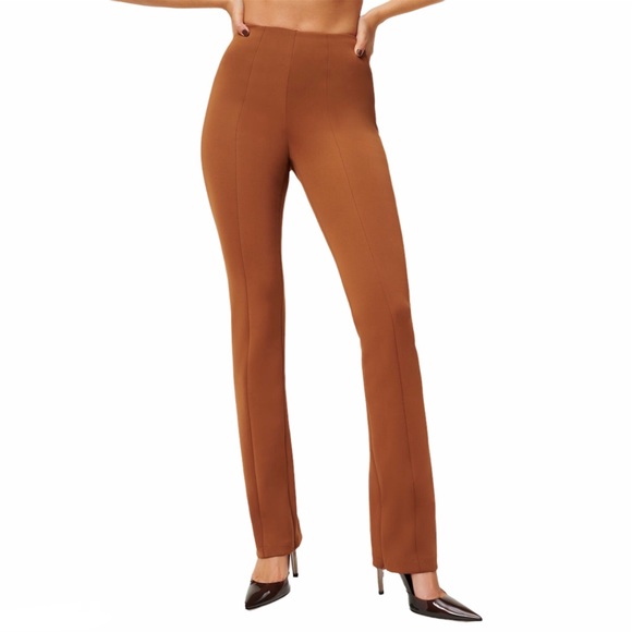 Good American Pants & Jumpsuits Good American Burnt Carmel Scuba